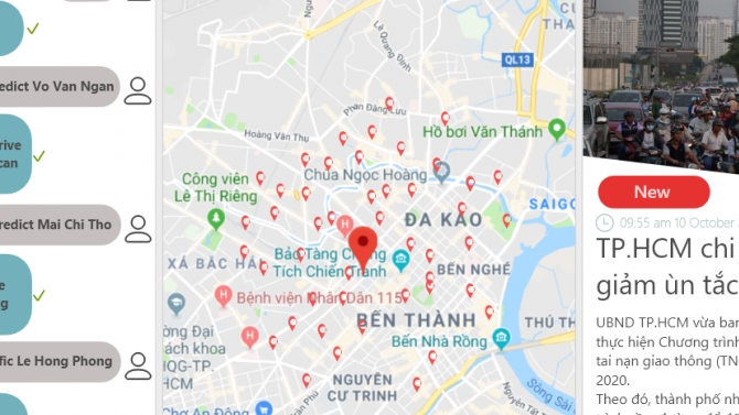 Thiết kế UI App Traffic Analysis