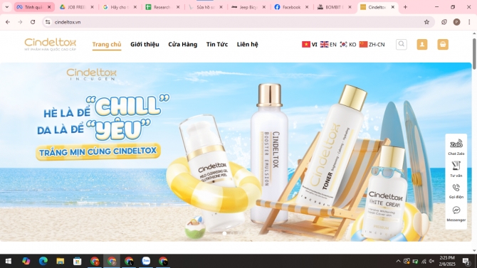 Triển khai Marketing tổng thể - Mỹ Phẩm Cindeltox