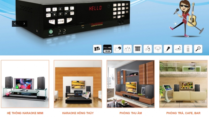 Thiết kế website top1ktv.com