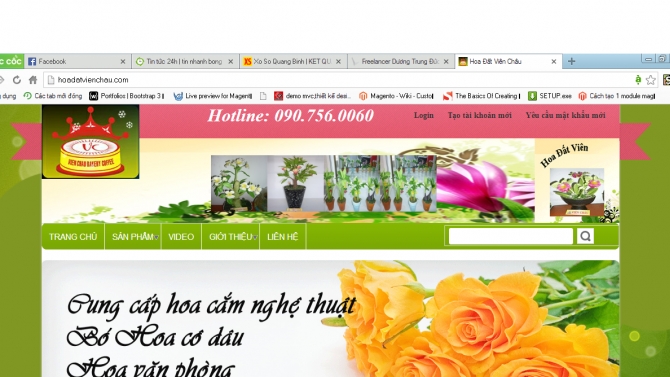 Website Hoa đất vi&ecirc;n ch&acirc;u