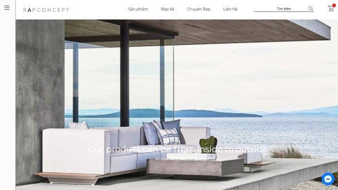 Ph&aacute;t triển Website thương mại Nội thất R&aacute;p Concept