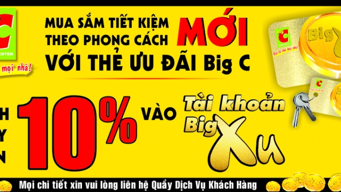 Thiết kế banner quảng c&aacute;o cho si&ecirc;u thị Big C