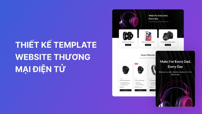 Thiết kế template website thương mại điện tử cho PageFly