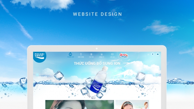Thiết kế website Pocari Sweat Vietnam
