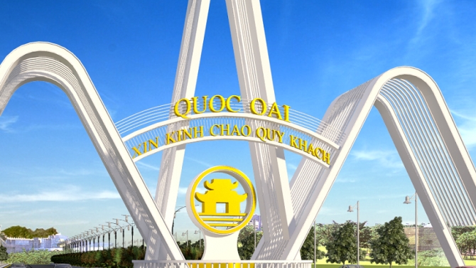 Cổng Ch&agrave;o Huyện Quốc Oai