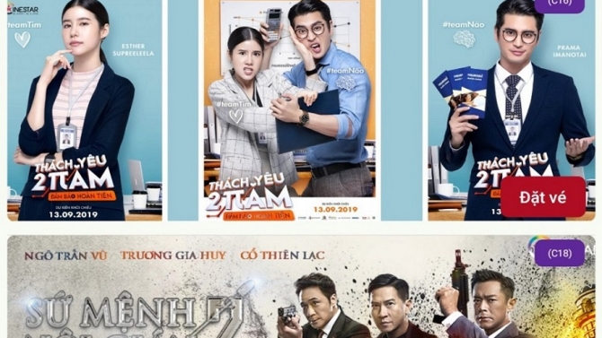 Ứng dụng cho rạp phim Cinestar