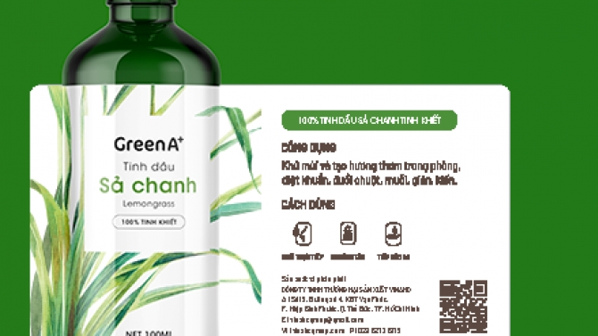 Nh&atilde;n tinh dầu Green A+