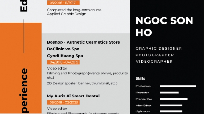 Graphic Designer - Photographer - Video Editor
