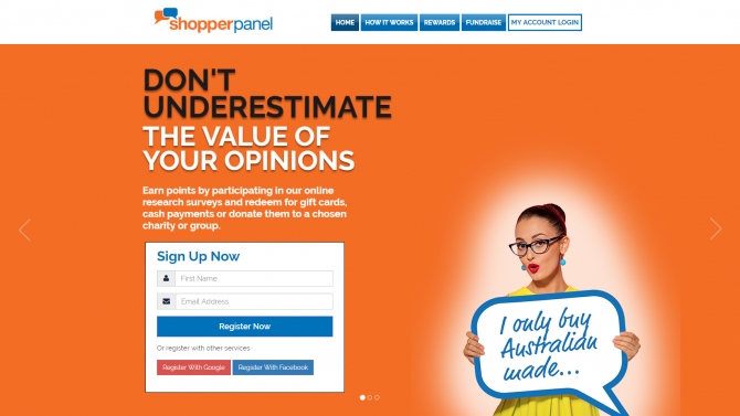 Trang web tạo khảo s&aacute;t Shopper Panel