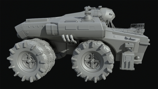 Dựng h&igrave;nh highpoly model hardsurface