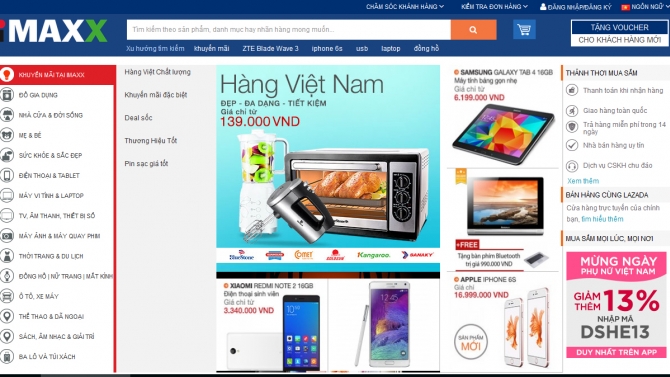 Website Thương Mại Điện Tử iMaxx