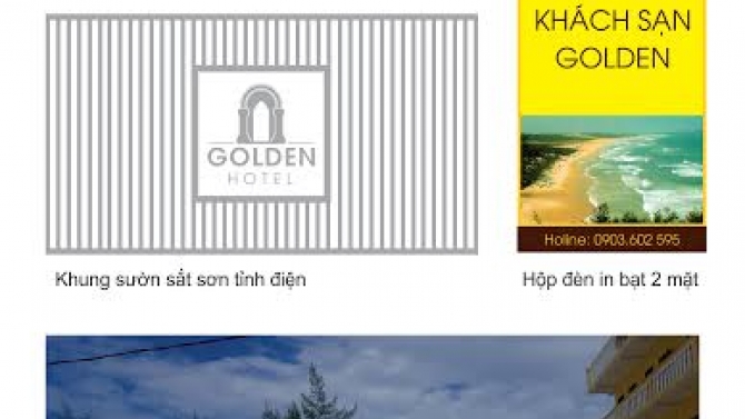 Thiết kế quảng c&aacute;o Golden Hotel