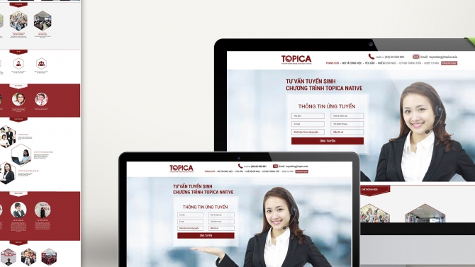 Landing page Toppice