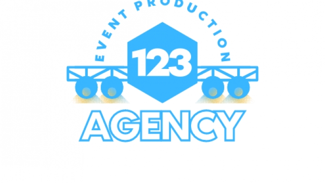 Logo c&ocirc;ng ty sự kiện du lịch 123 agency