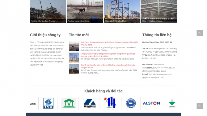 Website c&ocirc;ng ty Việt Gia Nguyễn Global vietgianguyen.com