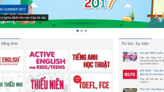 WEBSITE HỌC TIẾNG ANH