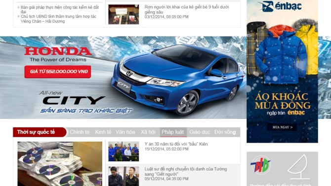 Thiết kế website đ&agrave;i truyền h&igrave;nh tỉnh Hải Dương