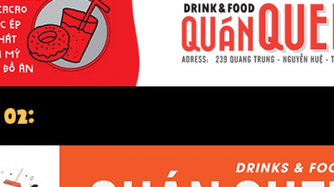 Biển hiệu Qu&aacute;n Quen