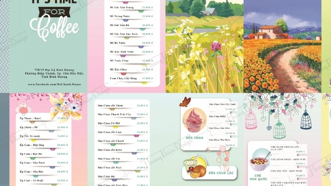 Menu Tr&agrave; Sữa