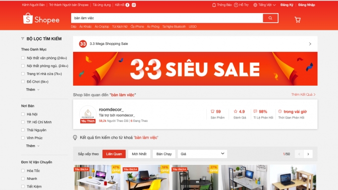 X&acirc;y dựng website thương mại điện tử