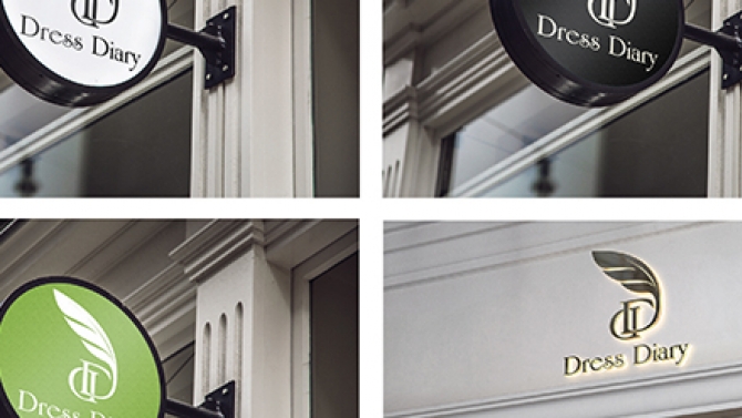 Thiết Kế logo Shop quần &aacute;o Dress Daiary