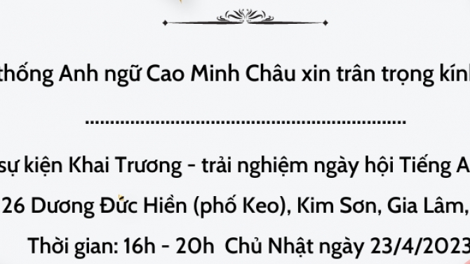 Thiết kế thiệp mời sự kiện