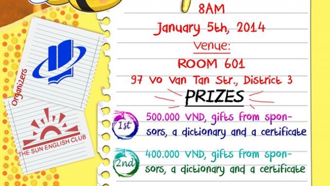 Poster Spelling Bee 2014