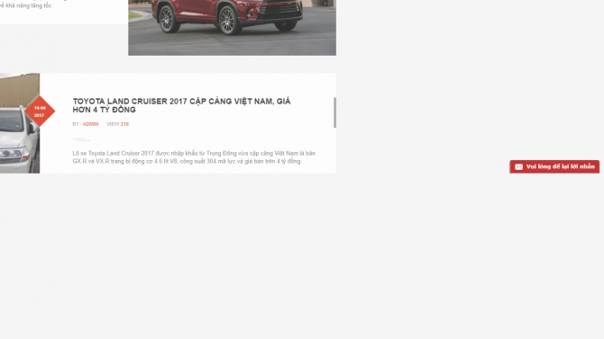 Lập tr&igrave;nh website dịch vụ v&agrave; phụ kiện &ocirc; t&ocirc;