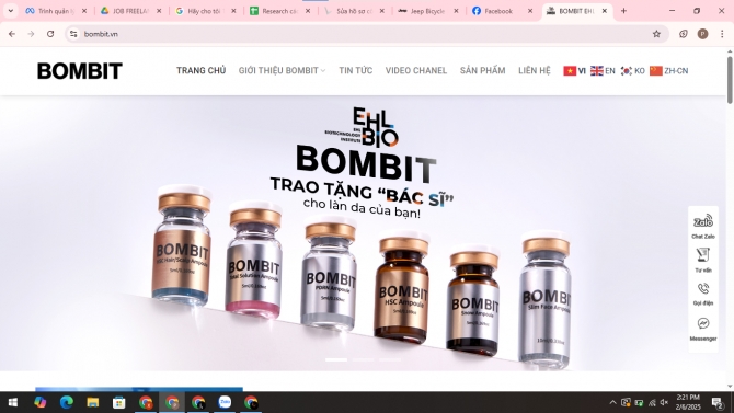 Triển khai Marketing tổng thể - Dược Mỹ Phẩm BOMBIT