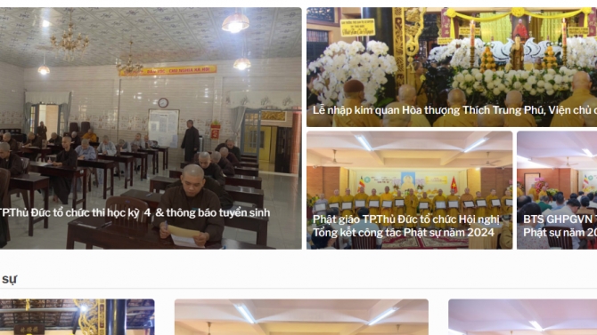 Website Phật gi&aacute;o TP. Thủ Đức