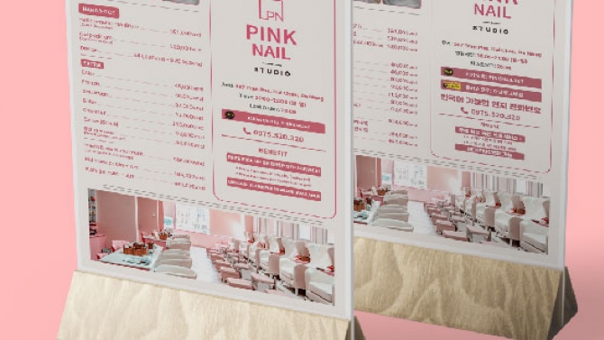 Menu Pink Nail