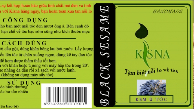 Thiết kế bao b&igrave; kem ủ t&oacute;c