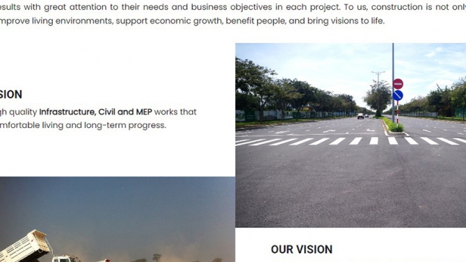 Viết nội dung website CIENCO Construction