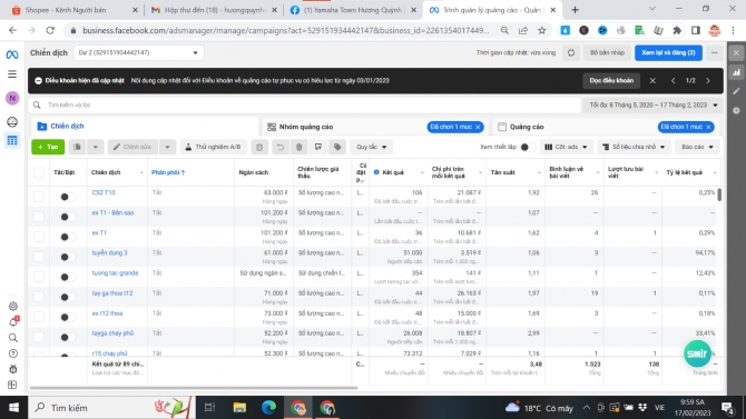 quảng c&aacute;o facebook
