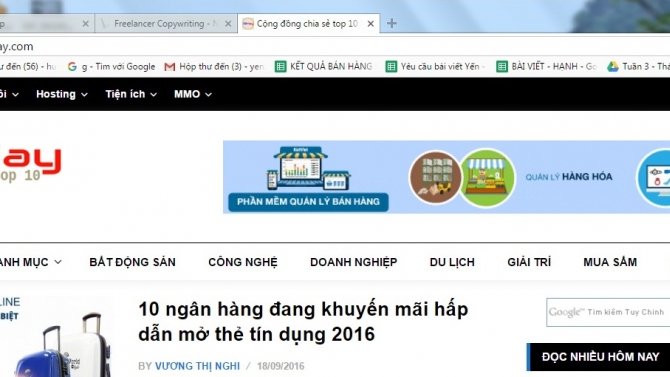 Viết nội dung cho website