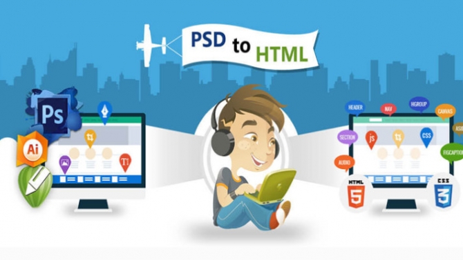 Cắt HTML/CSS/JS từ PSD