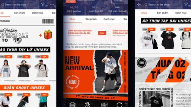 Thiết kế banner cho shop online