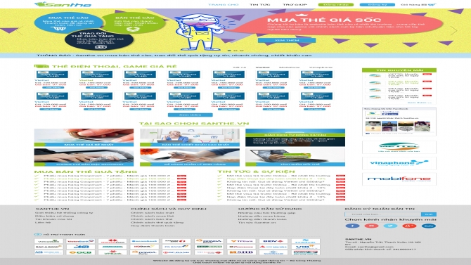 Thiết kế website thẻ c&agrave;o