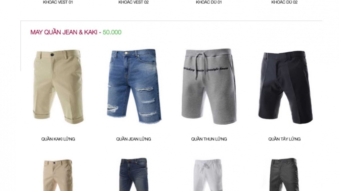 Thiết kế website giới thiệu sản phẩm kenshop