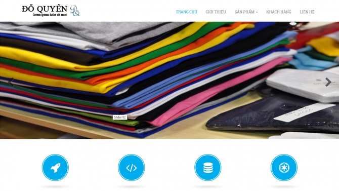 Website C&ocirc;ng ty may mặc Đỗ Quy&ecirc;n