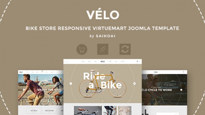 Velo - Bike Store Responsive VirtueMart Template