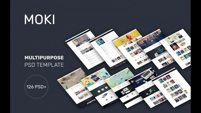 Moki - 126 PSD Multi-purpose PSD Template