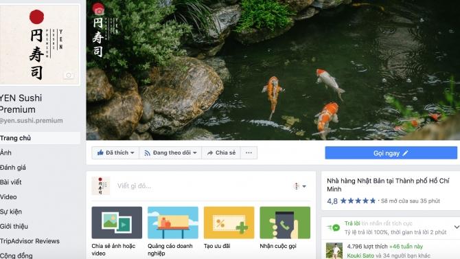 Fanpage Management - YEN SUSHI PREMIUM