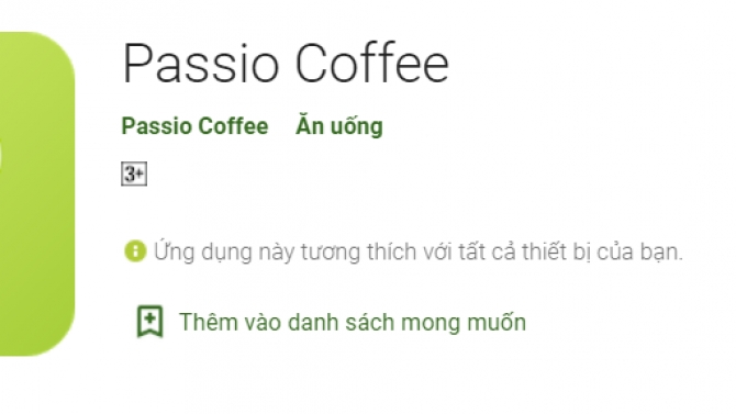 App Passio Coffee
