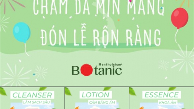 Thiết kế b&agrave;i post cho thương hiệu Botanic