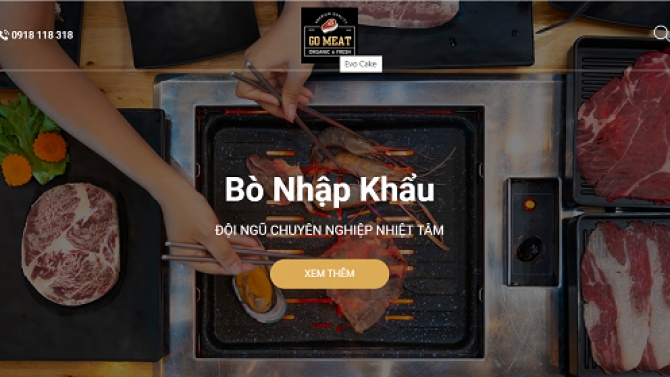 THIẾT KẾ WEB GOMEAT