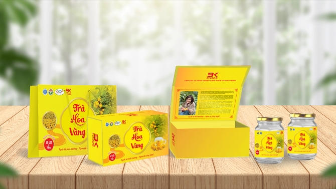 Bao b&igrave; Tr&agrave; hoa v&agrave;ng