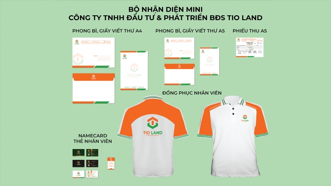 Thiết kế bộ nhận diện thương hiệu C&ocirc;ng ty BĐS TIO LAND