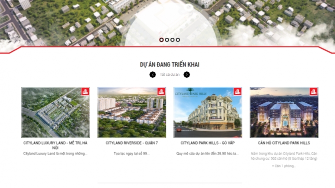 Website bất động sản cityland