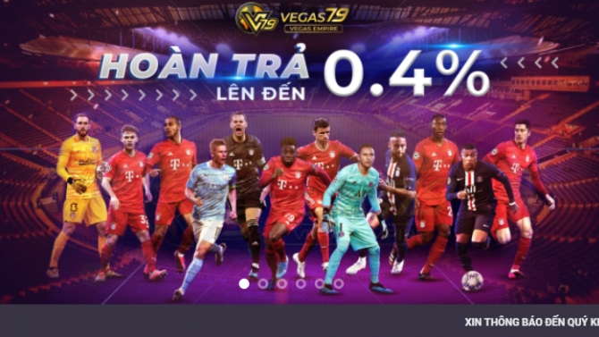 Thiết Kế Website thể thao số Vegas79.Asia